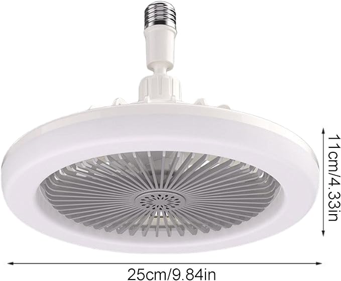 Ventilador Luz Led 2 En 1
